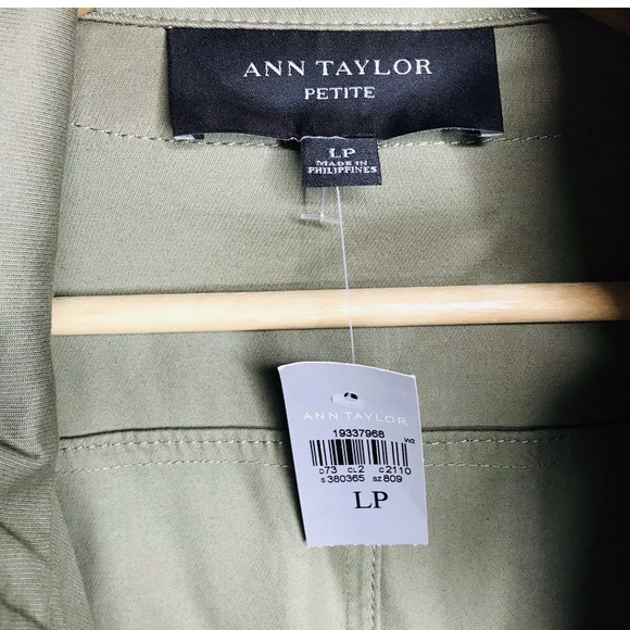 Ann Taylor Anorak Olive Green Hooded Coat Jacket - Picture 5 of 7
